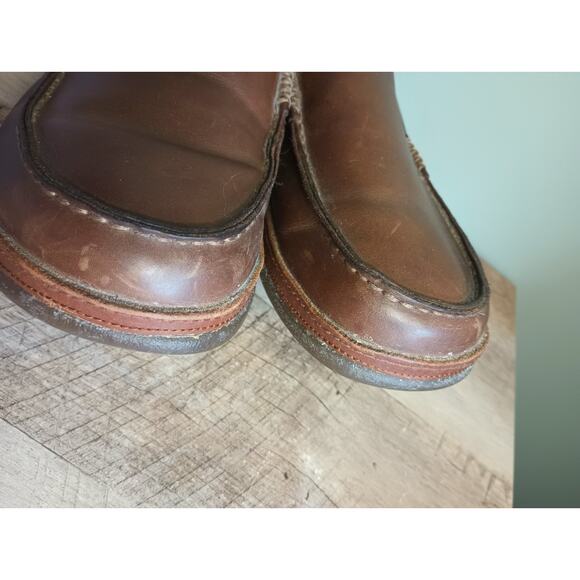 Olukai Mens Moloa Leather Slip On Shoes Loafers 11.5 Brown Island Vacation main image 9